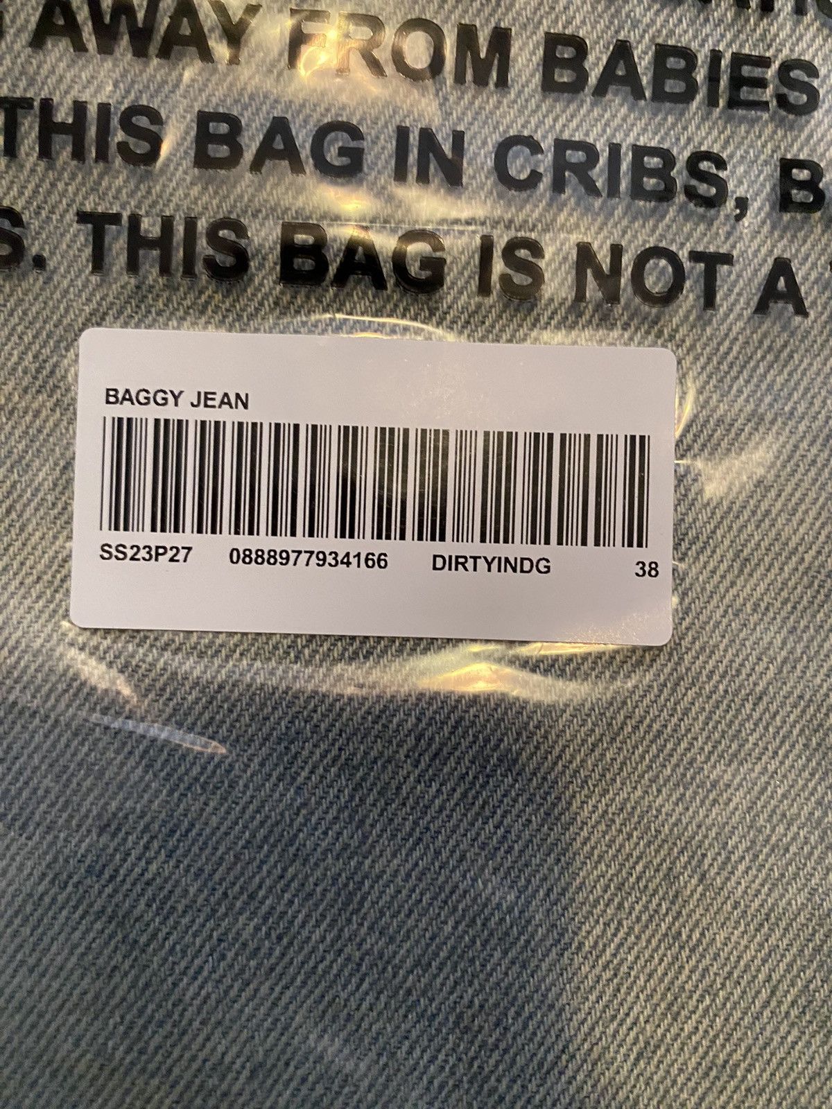 Supreme Supreme Baggy Jean SS22 Dirty Indigo 38 Size US 38 / EU 54 - 6 Thumbnail