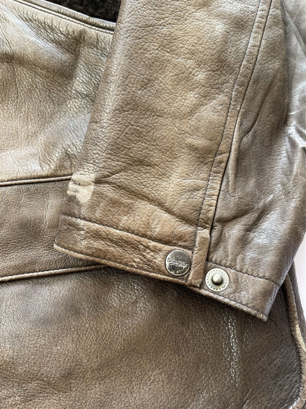 Chevignon Vintage Chevignon Sports Tog Leather Jacket Size US L / EU 52-54 / 3 - 13 Thumbnail