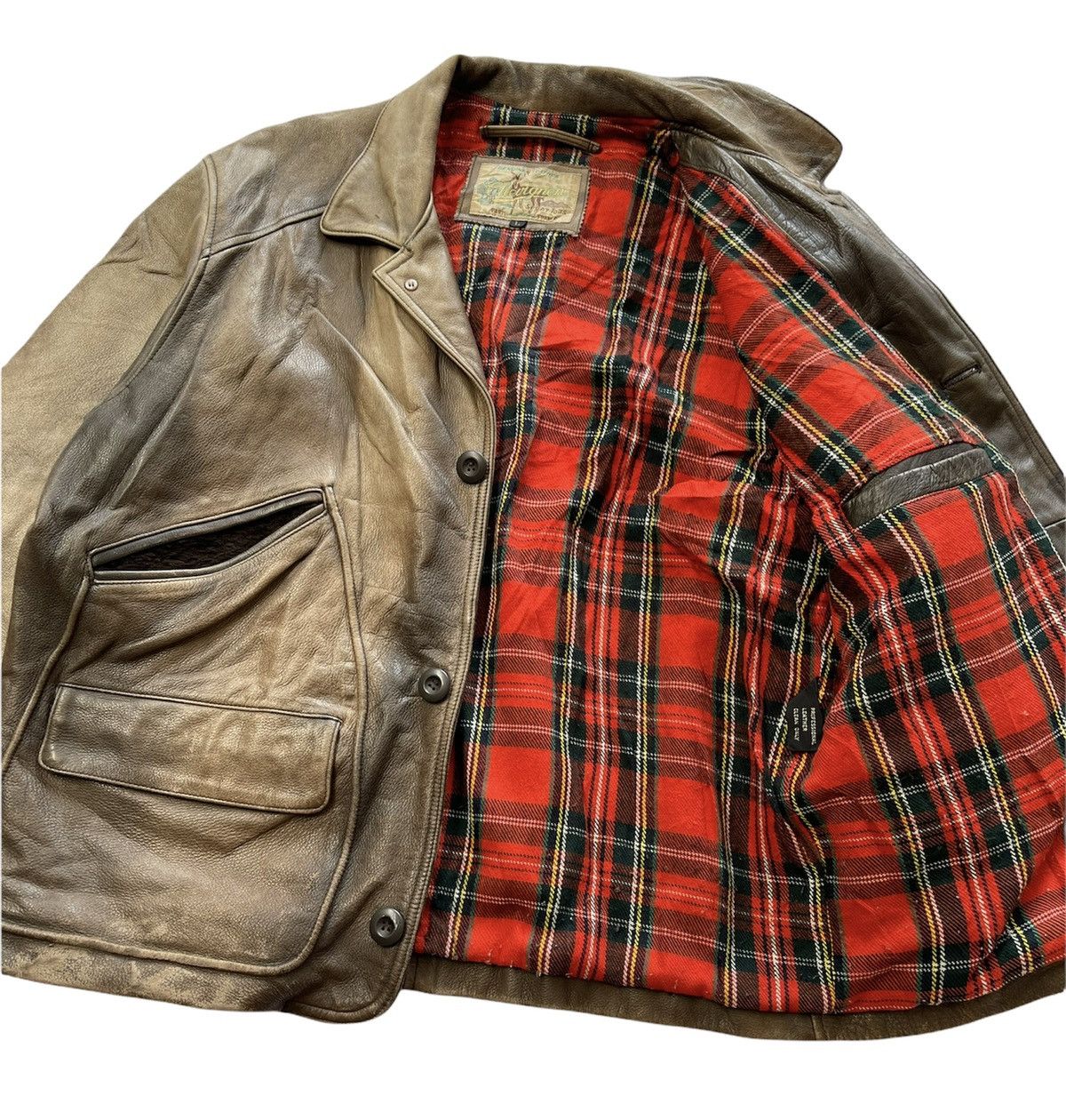 Chevignon Vintage Chevignon Sports Tog Leather Jacket Size US L / EU 52-54 / 3 - 8 Thumbnail