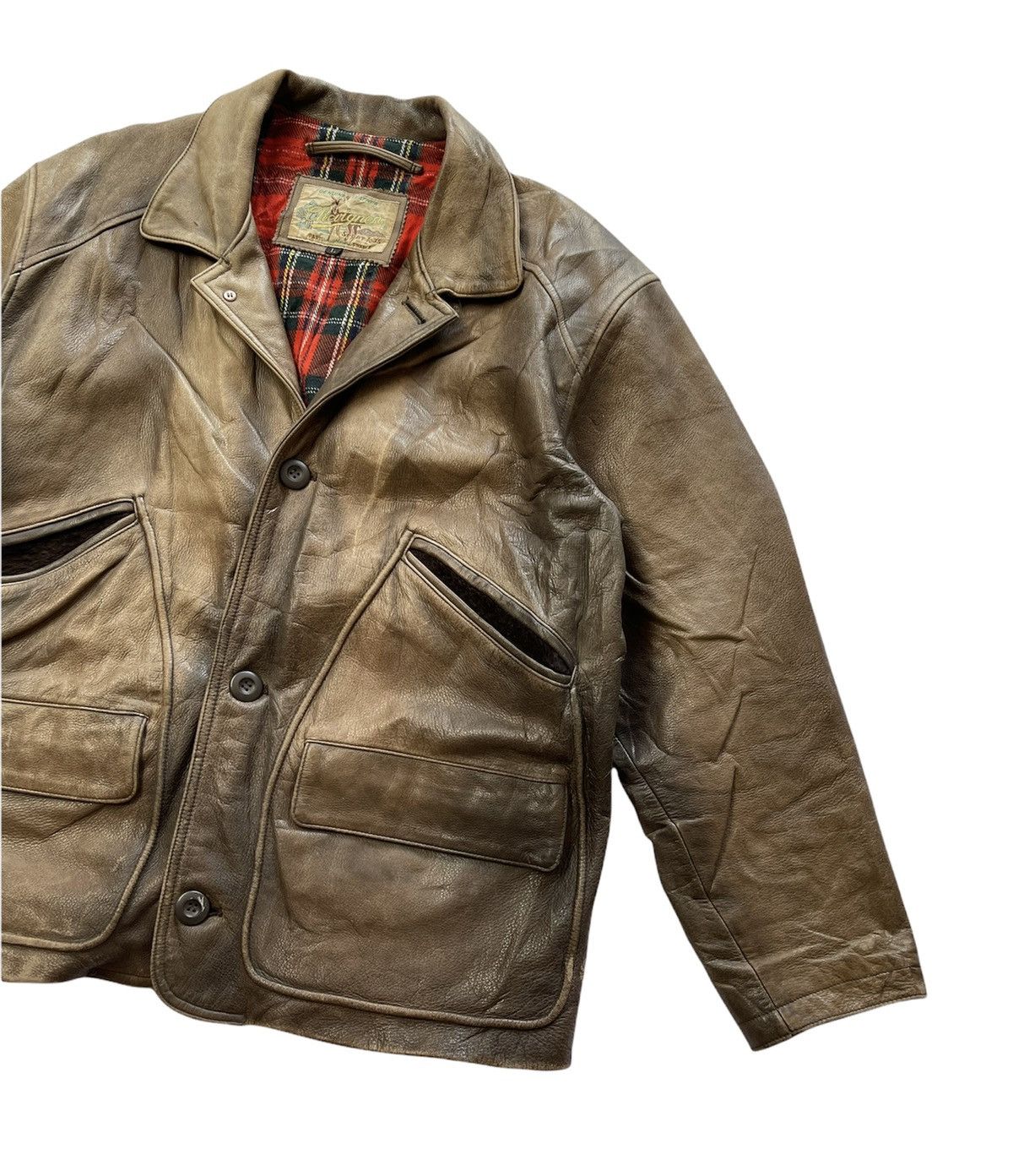 Chevignon Vintage Chevignon Sports Tog Leather Jacket Size US L / EU 52-54 / 3 - 4 Thumbnail