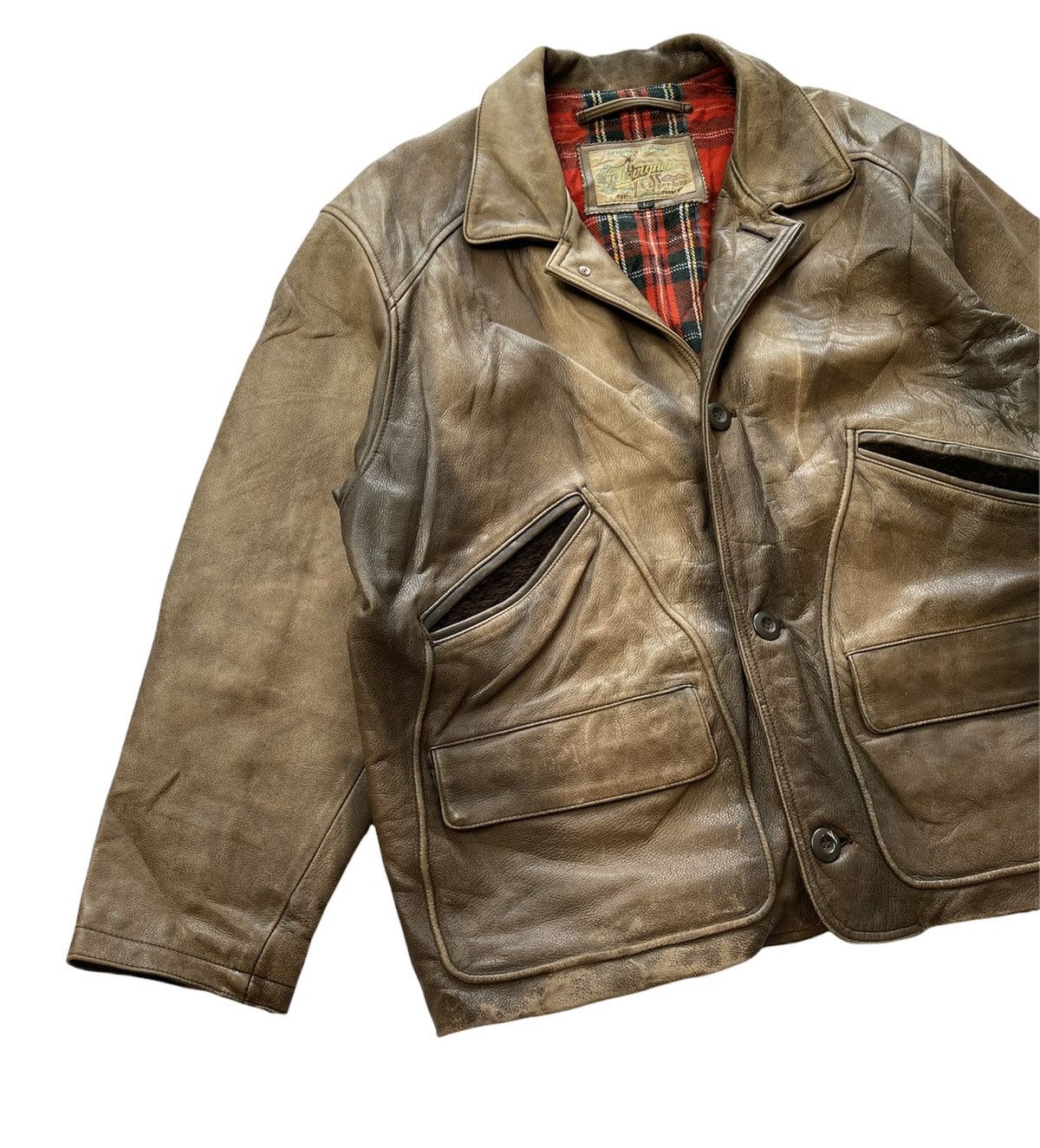 Chevignon Vintage Chevignon Sports Tog Leather Jacket Size US L / EU 52-54 / 3 - 3 Thumbnail