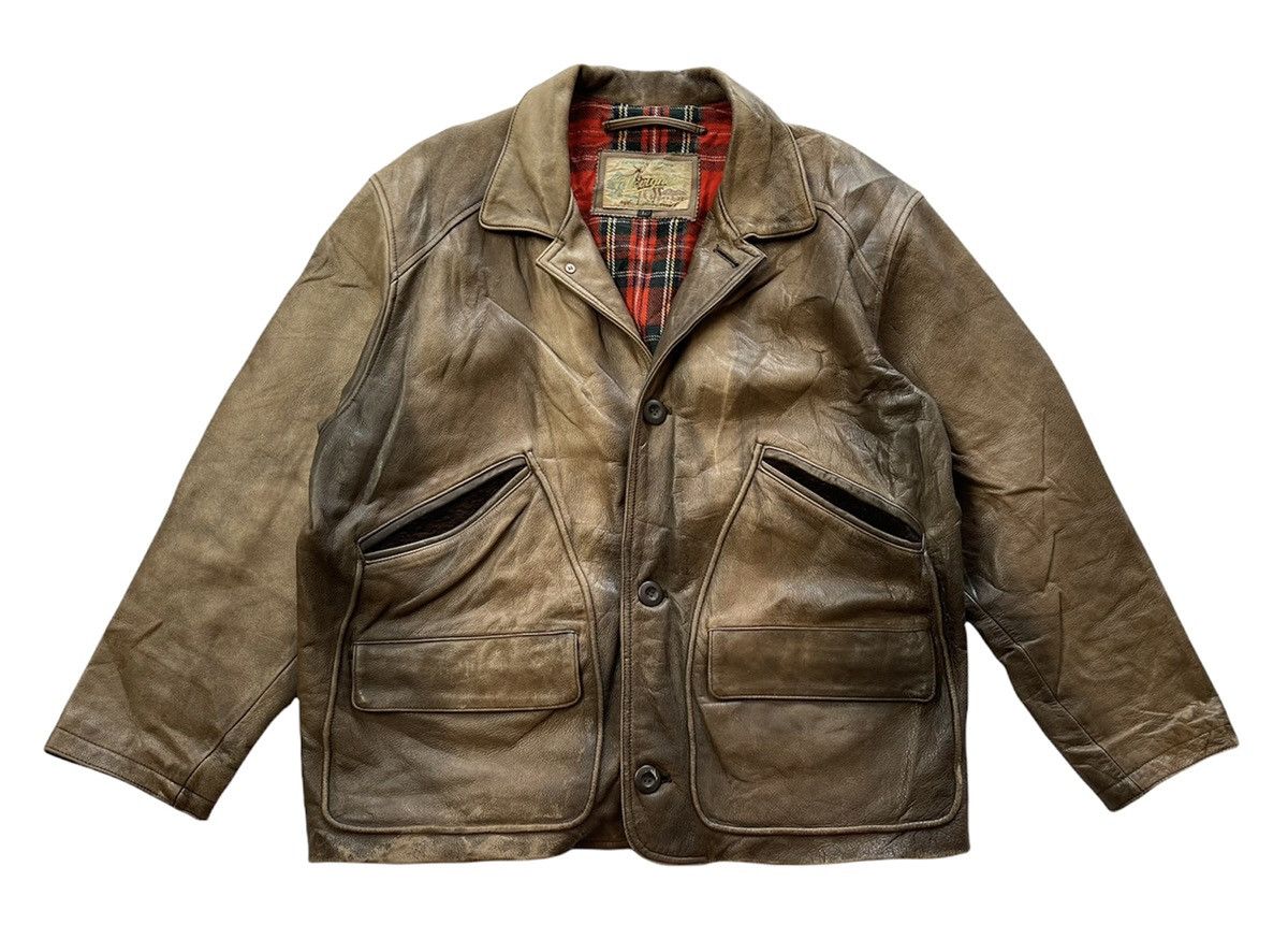Chevignon Vintage Chevignon Sports Tog Leather Jacket Size US L / EU 52-54 / 3 - 5 Thumbnail