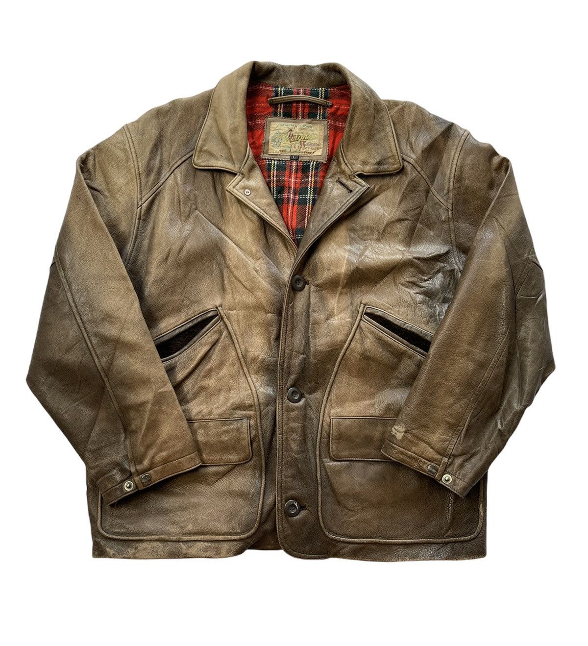 Chevignon Vintage Chevignon Sports Tog Leather Jacket Size US L / EU 52-54 / 3 - 6 Thumbnail