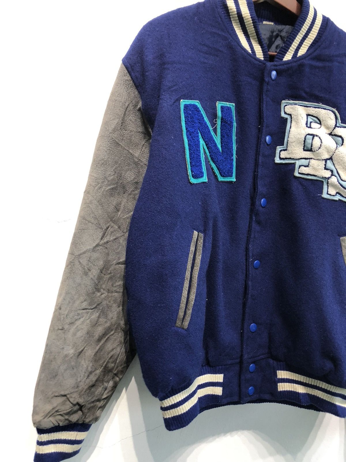 Vintage Bear Racing Kart Team Varsity Jacket Size US L / EU 52-54 / 3 - 4 Thumbnail