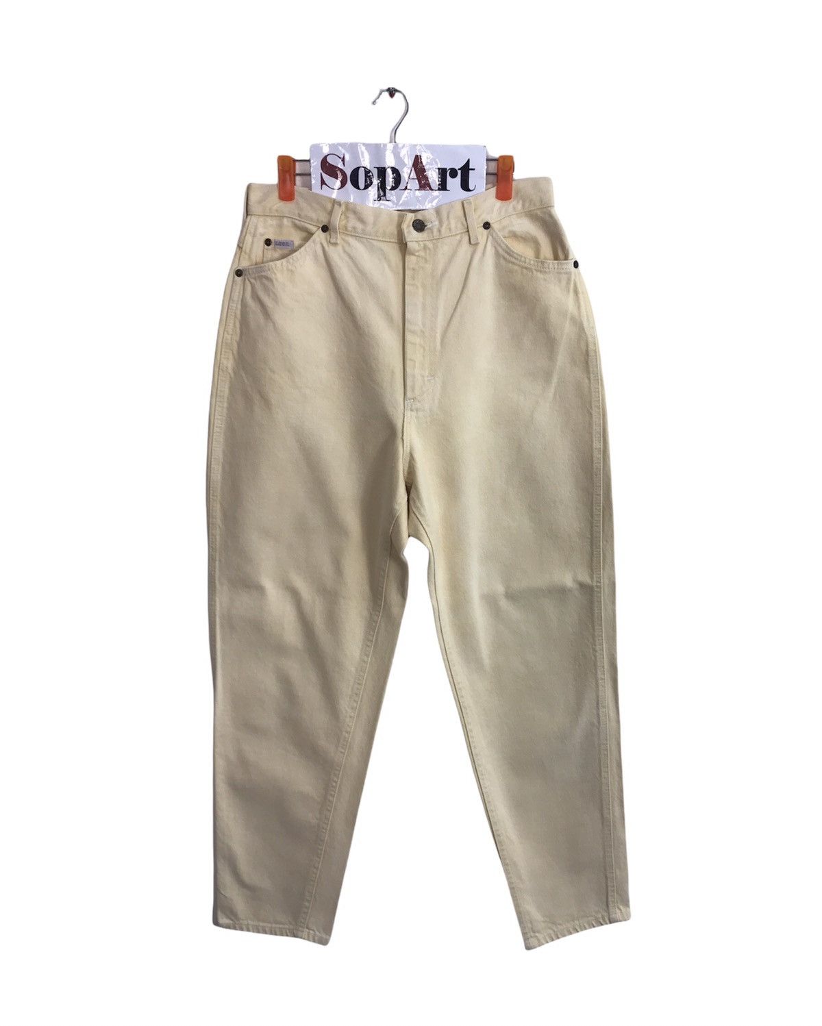 image of Vintage Lee Riders Jeans Colour Yellow Style, Men's (Size 31)