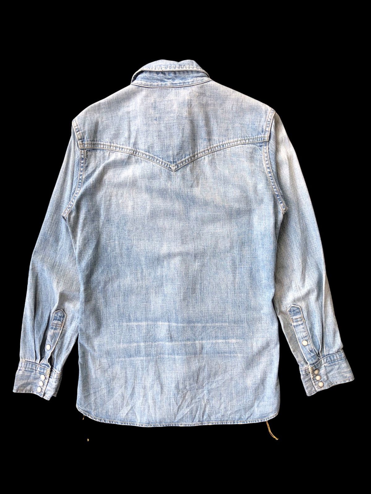 Remi Relief GRAIL🔥Remi Relief 🇯🇵 Rockabilly Western Denim Shirt Size US S / EU 44-46 / 1 - 4 Thumbnail