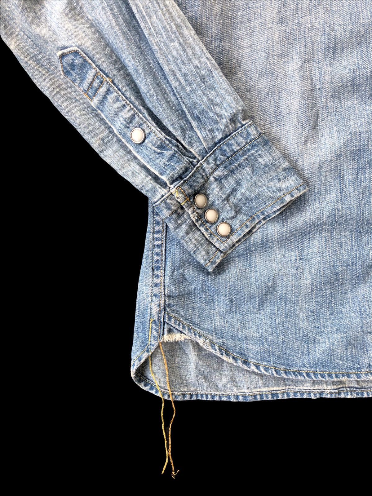 Remi Relief GRAIL🔥Remi Relief 🇯🇵 Rockabilly Western Denim Shirt Size US S / EU 44-46 / 1 - 3 Thumbnail