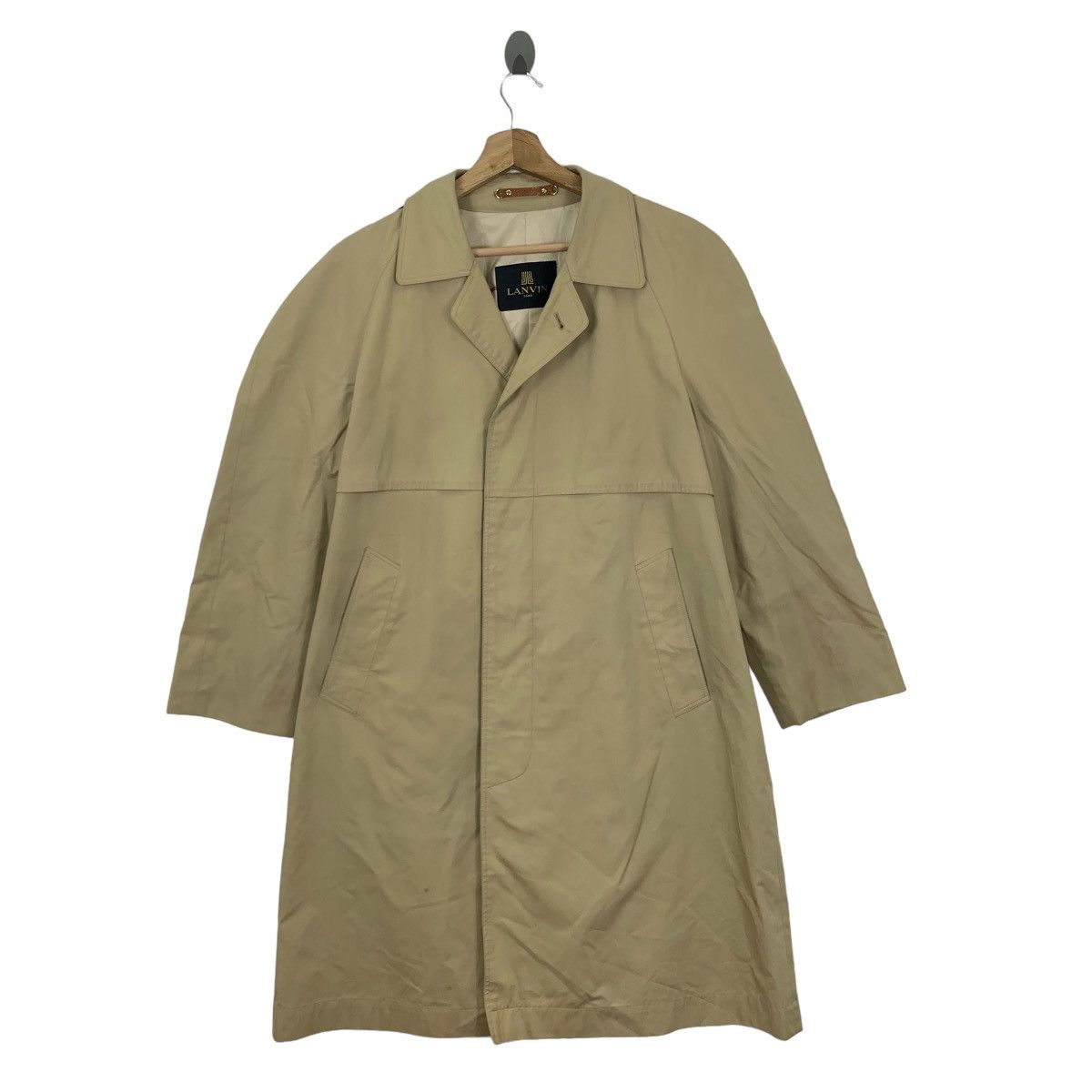 Vintage Luxury Brand Lanvin Trench Coat Jacket Designer