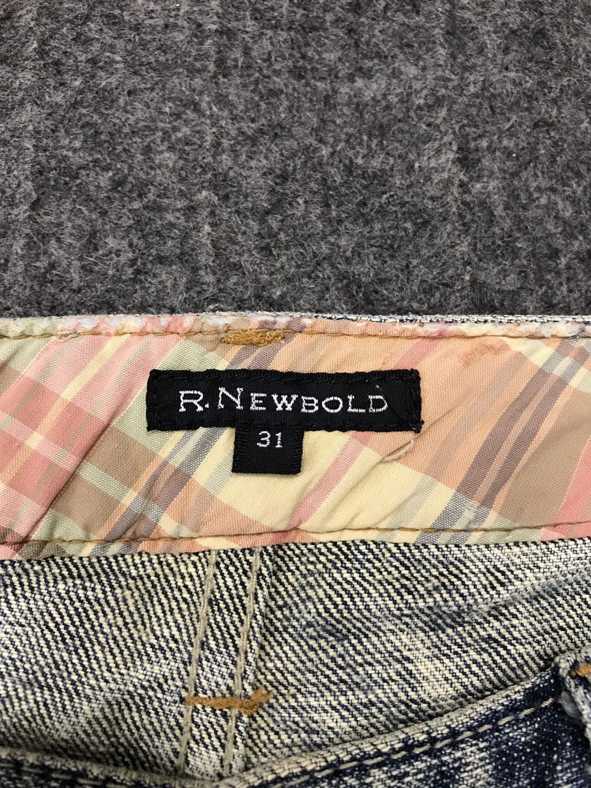 Japanese Brand × R.Newbold R.Newbold Distressed Denim Art Painting Style Size US 32 / EU 48 - 10 Thumbnail