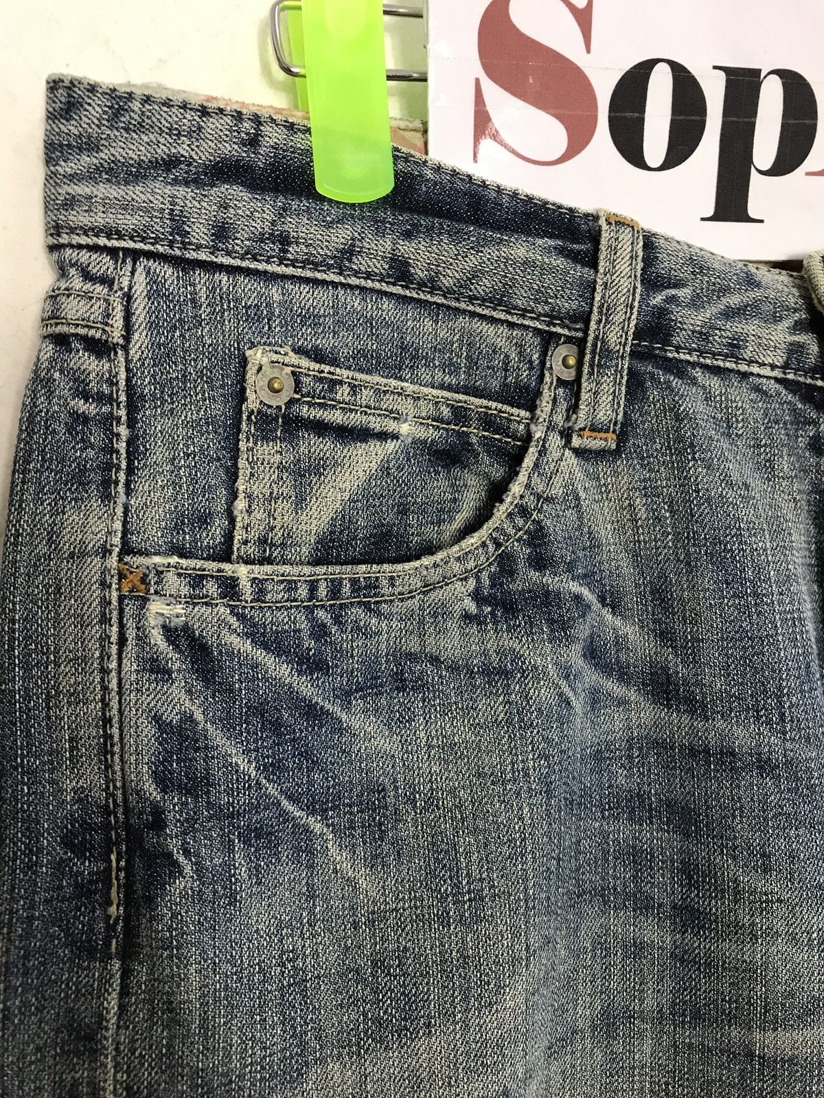 Japanese Brand × R.Newbold R.Newbold Distressed Denim Art Painting Style Size US 32 / EU 48 - 6 Thumbnail