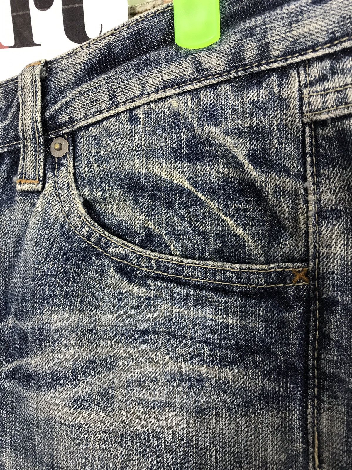 Japanese Brand × R.Newbold R.Newbold Distressed Denim Art Painting Style Size US 32 / EU 48 - 4 Thumbnail