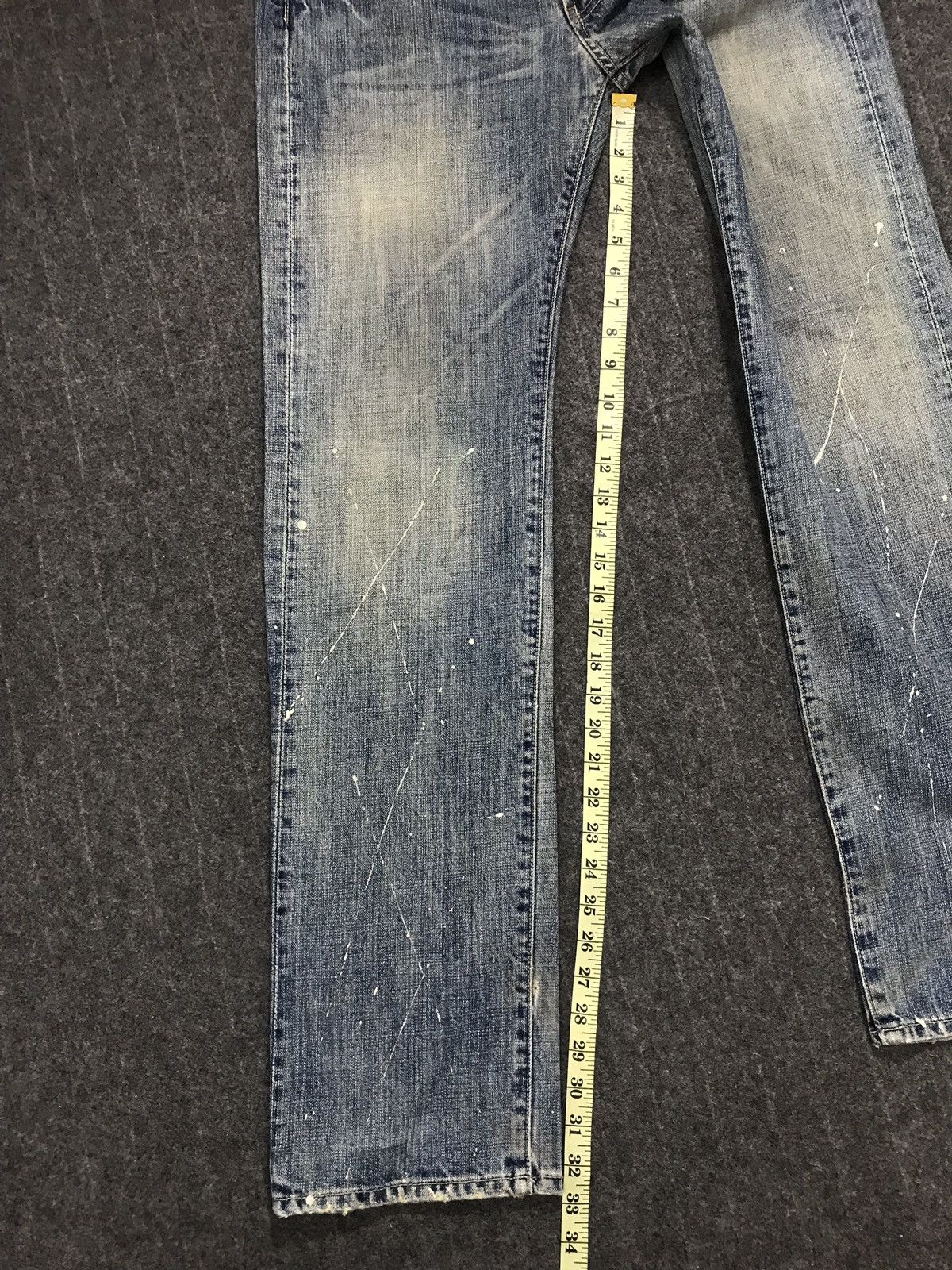 Japanese Brand × R.Newbold R.Newbold Distressed Denim Art Painting Style Size US 32 / EU 48 - 20 Thumbnail