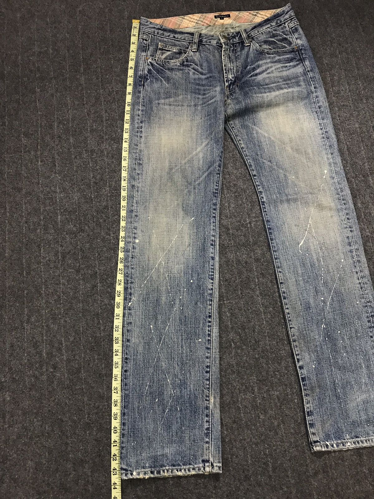 Japanese Brand × R.Newbold R.Newbold Distressed Denim Art Painting Style Size US 32 / EU 48 - 19 Thumbnail