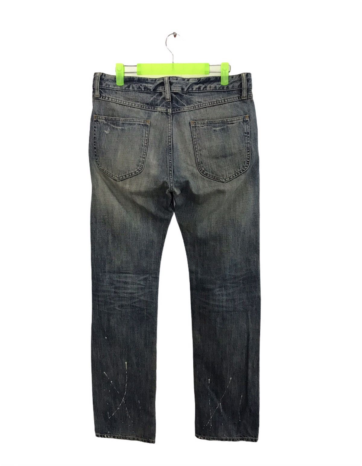 Japanese Brand × R.Newbold R.Newbold Distressed Denim Art Painting Style Size US 32 / EU 48 - 2 Thumbnail