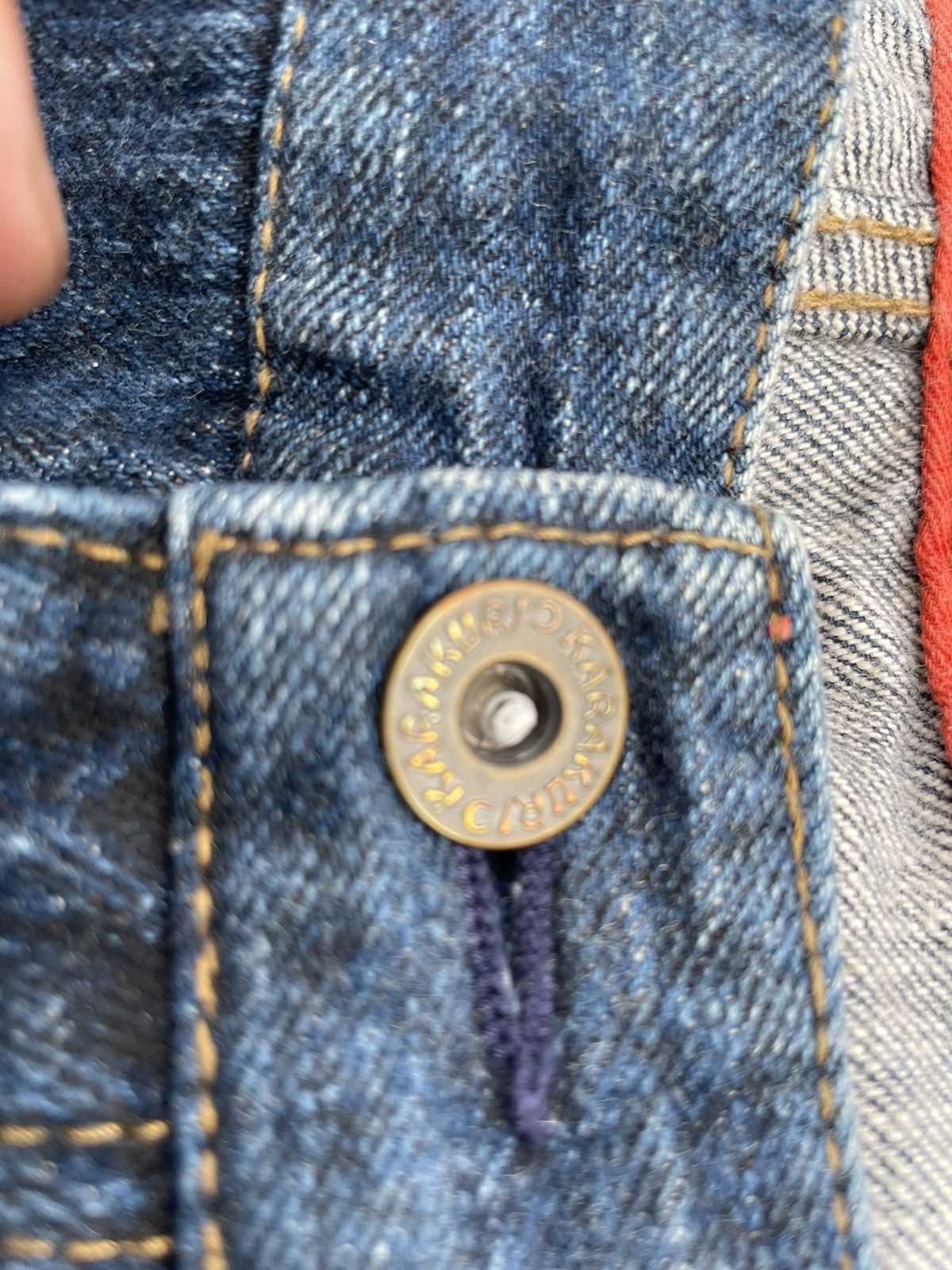 If Six Was Nine Karakuri Tamashi Multi pocket Denim Size US 39 - 16 Thumbnail