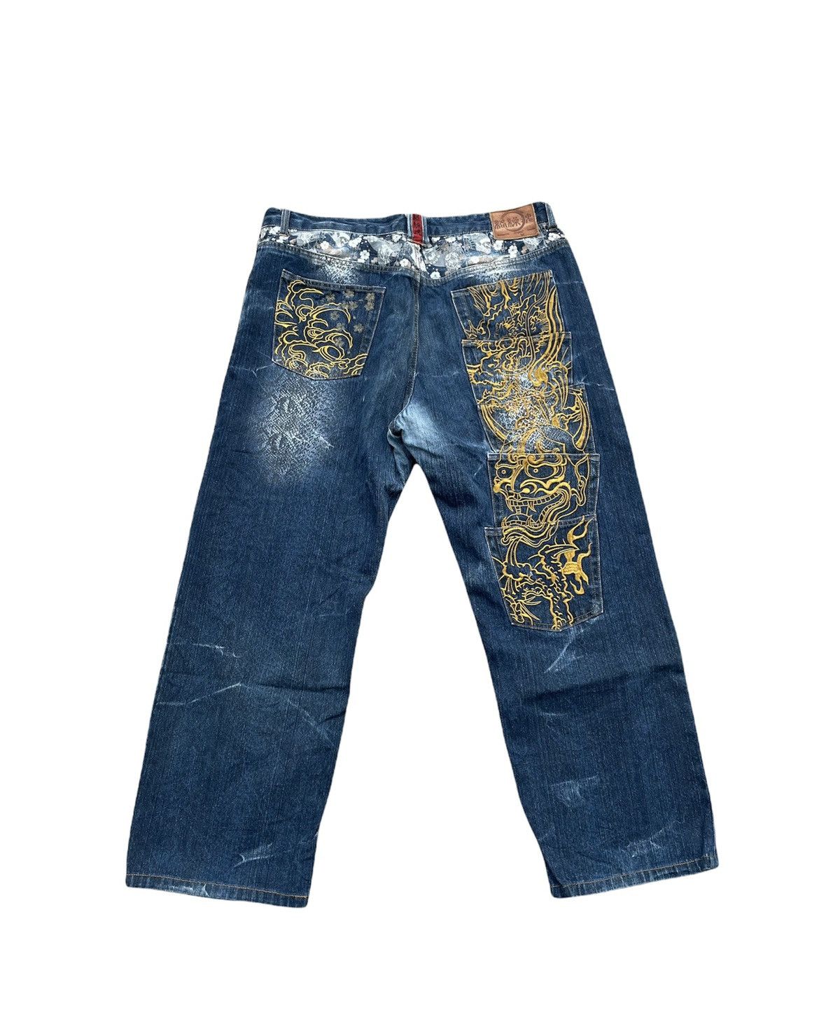If Six Was Nine Karakuri Tamashi Multi pocket Denim Size US 39 - 1 Thumbnail