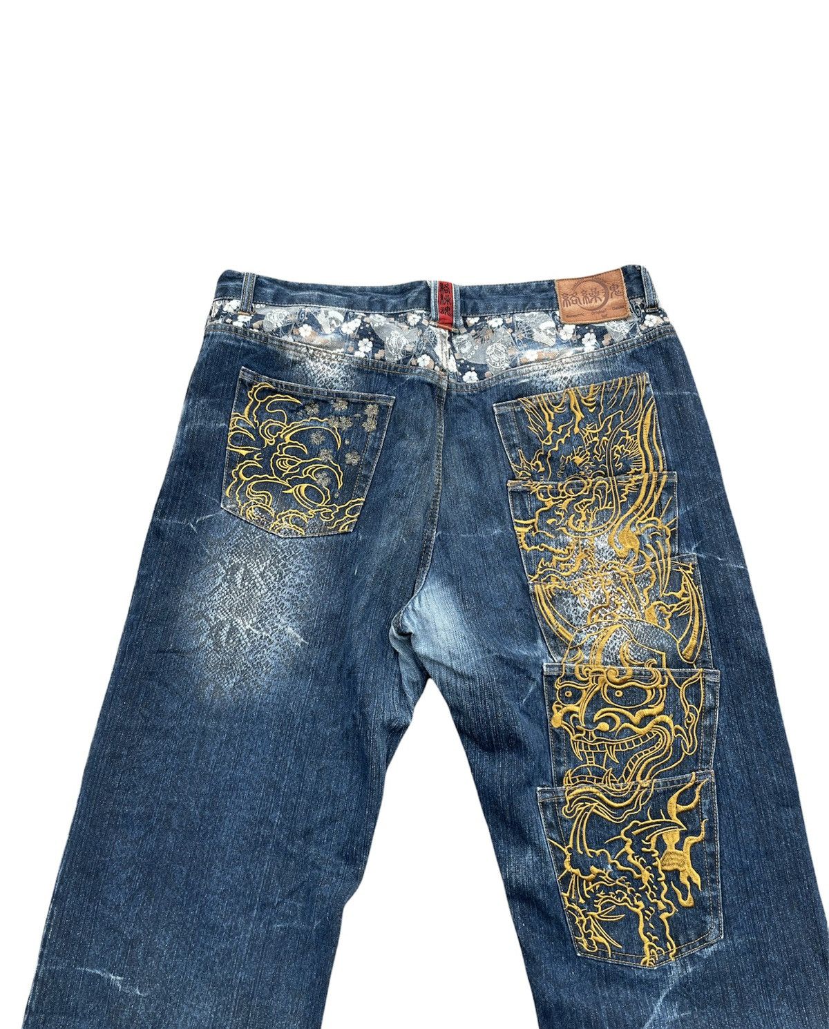 If Six Was Nine Karakuri Tamashi Multi pocket Denim Size US 39 - 8 Thumbnail