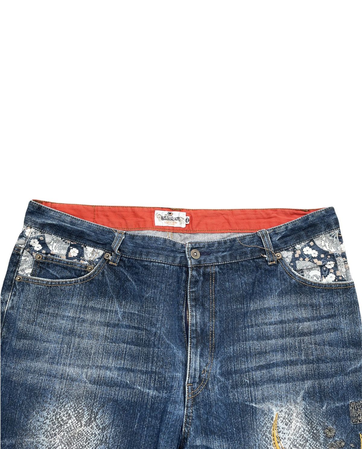 If Six Was Nine Karakuri Tamashi Multi pocket Denim Size US 39 - 7 Thumbnail