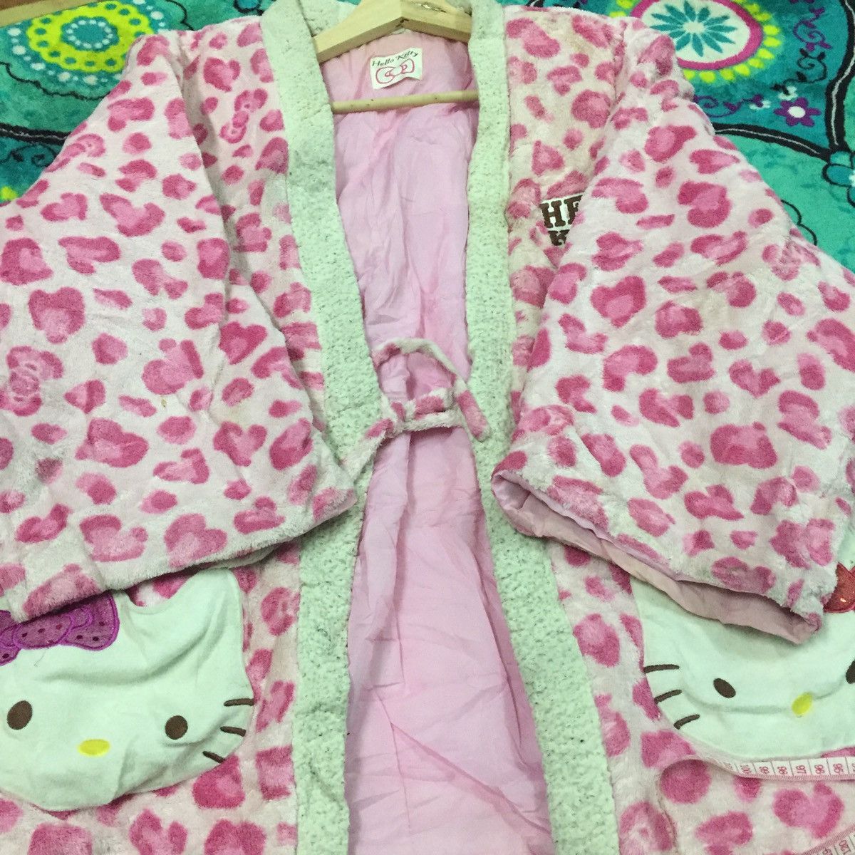 Cartoon Network Vintage Kimono Hello Kitty Pullover 90’s Size US L / EU 52-54 / 3 - 4 Thumbnail