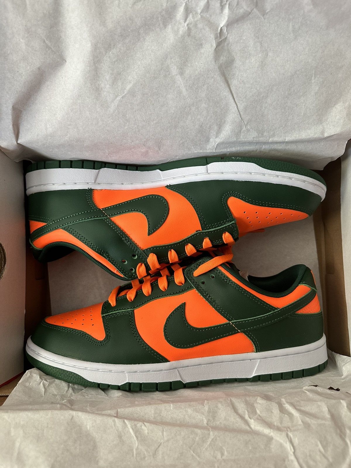 Nike Nike Dunk Low Miami Hurricane Size US 11 / EU 44 - 1 Thumbnail