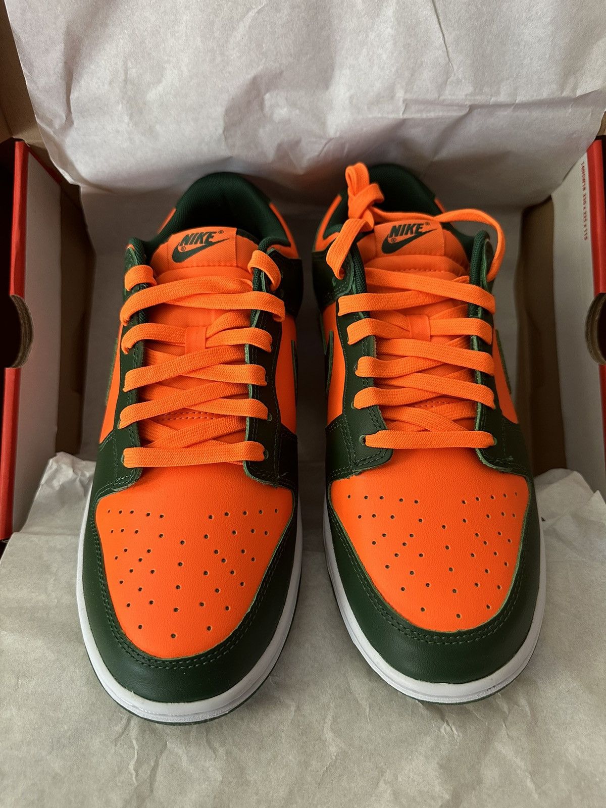 Nike Nike Dunk Low Miami Hurricane Size US 11 / EU 44 - 3 Thumbnail