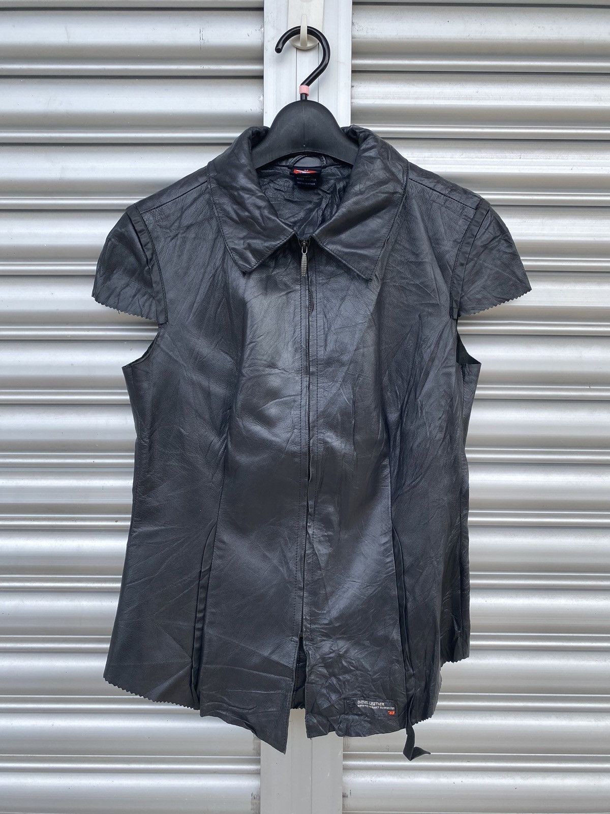 Designer × Diesel DIESEL LEATHER JACKET NICE FASHION Size US M / EU 48-50 / 2 - 1 Thumbnail