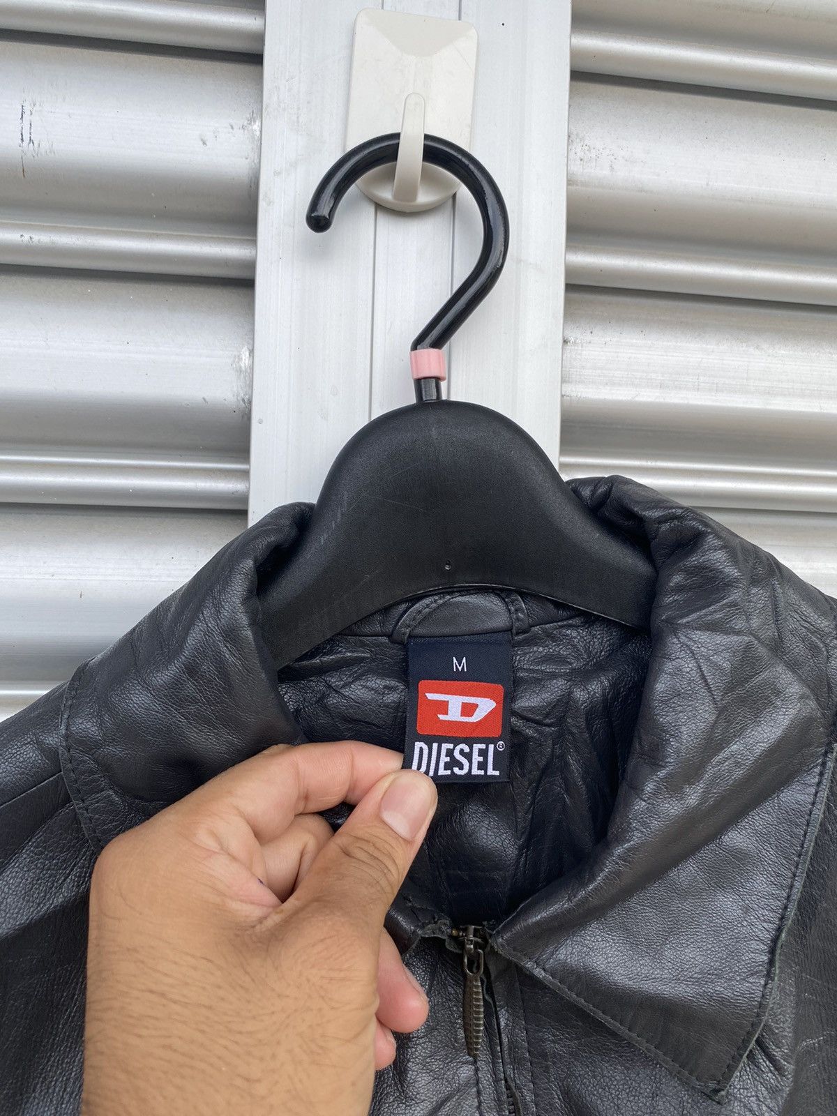 Designer × Diesel DIESEL LEATHER JACKET NICE FASHION Size US M / EU 48-50 / 2 - 2 Thumbnail