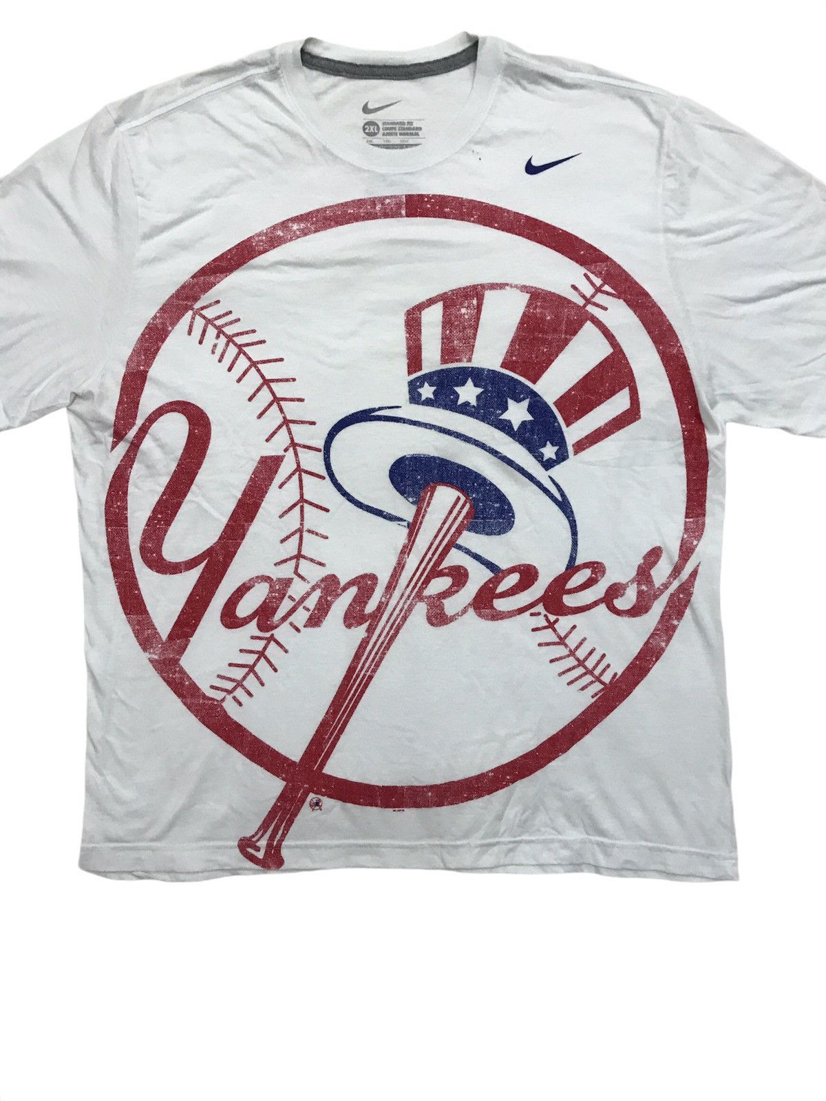 MLB × New York Yankees × Nike Nike New York Yankees Big Logo MLB Over print RARE Size US XXL / EU 58 / 5 - 3 Thumbnail