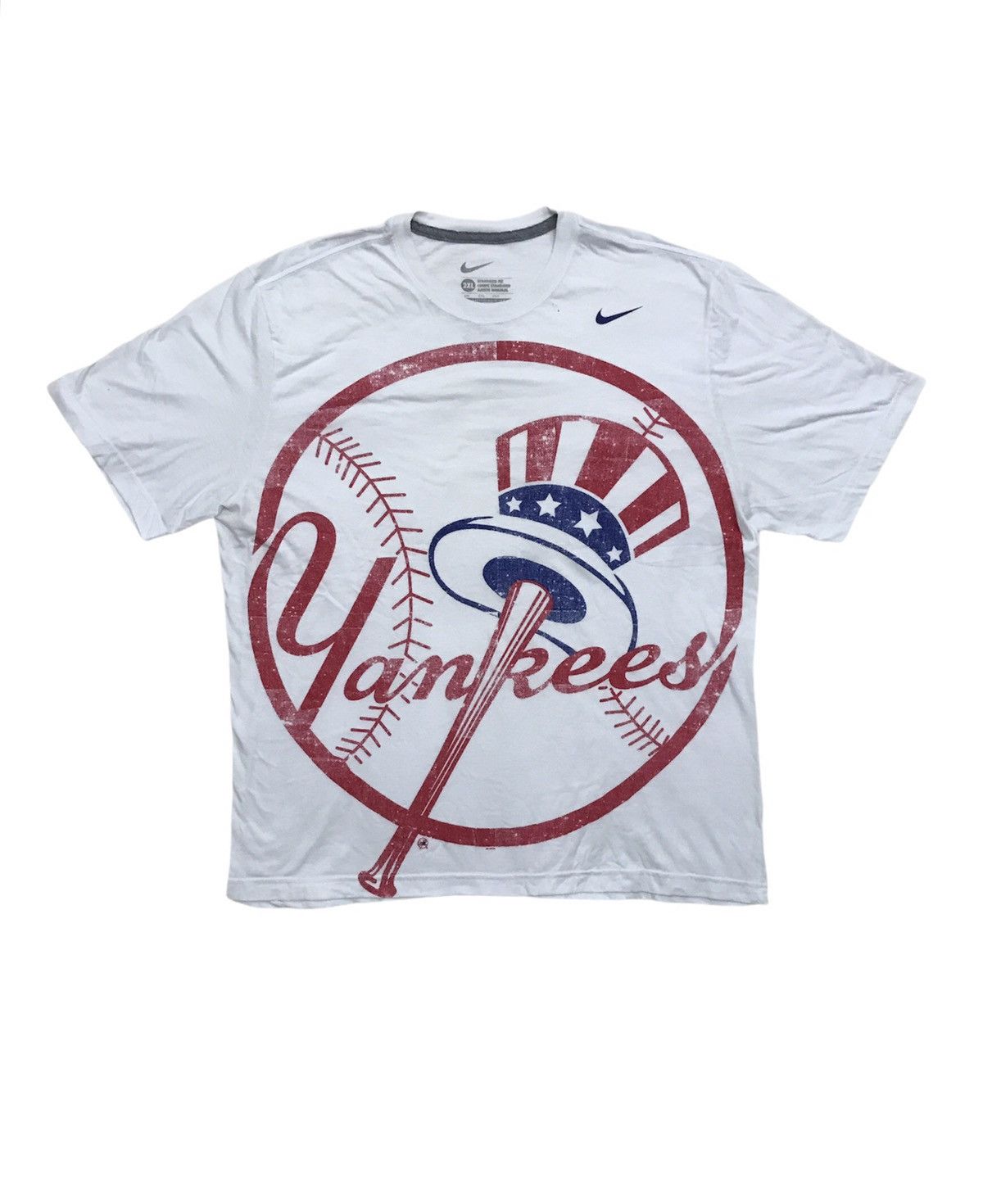 MLB × New York Yankees × Nike Nike New York Yankees Big Logo MLB Over print RARE Size US XXL / EU 58 / 5 - 1 Thumbnail
