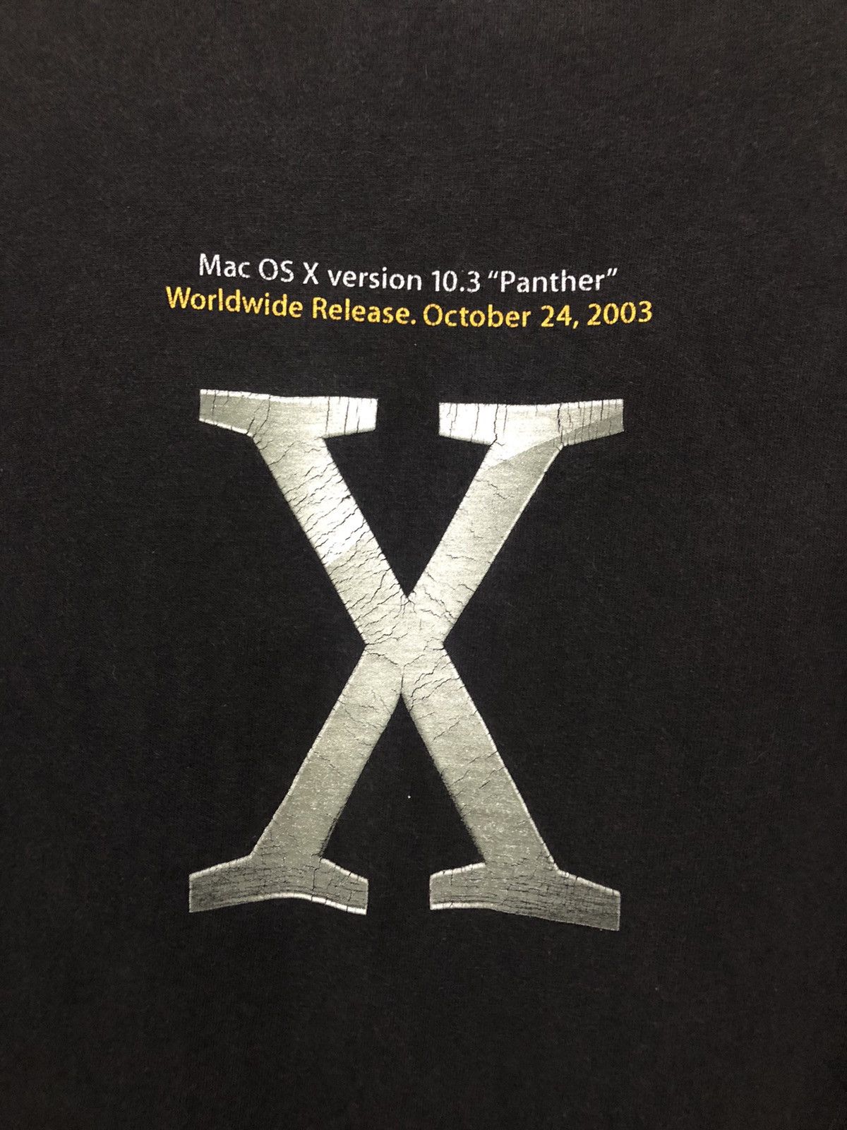 Apple × Hanes × Vintage Mac OS X Version 10.3 “ Panther “ 2003 Apple T-shirt Size US L / EU 52-54 / 3 - 5 Thumbnail