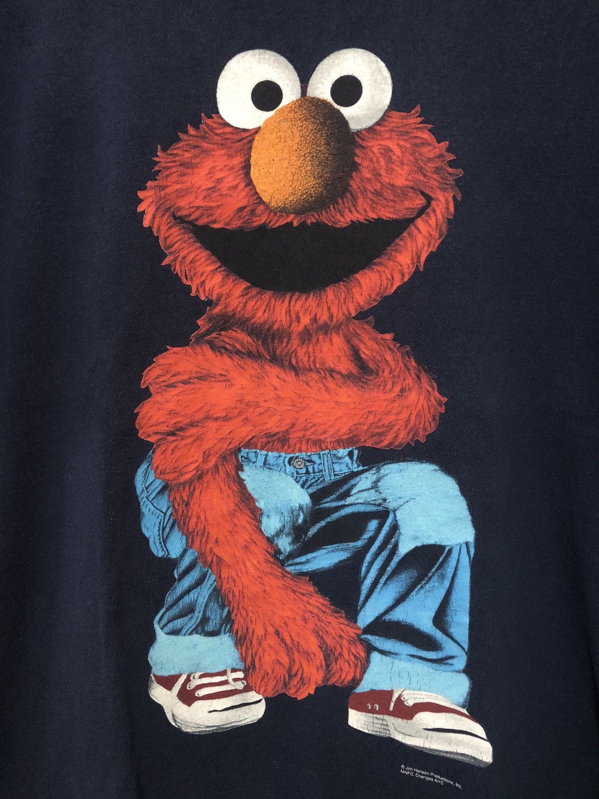 Cartoon Network × Vintage Vintage Elmo Cartoon Sesame Street Rare Big Print T Shirt Size US L / EU 52-54 / 3 - 2 Thumbnail