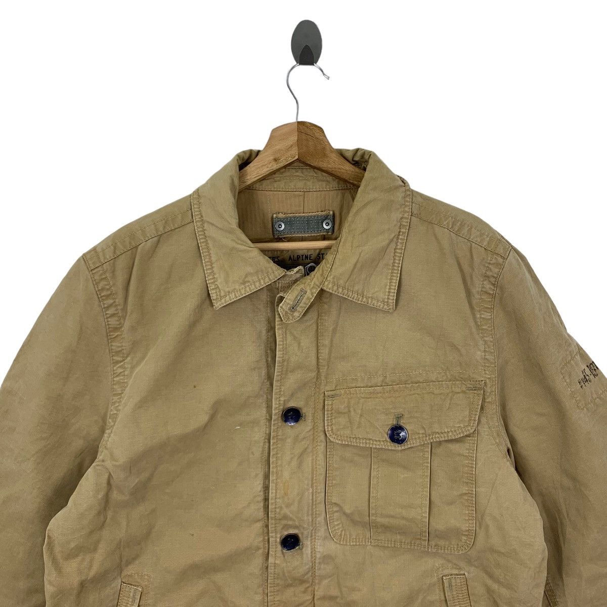 Gap × Vintage Vintage GAP brand Truckers Khaki Button Jacket Size US L / EU 52-54 / 3 - 2 Thumbnail