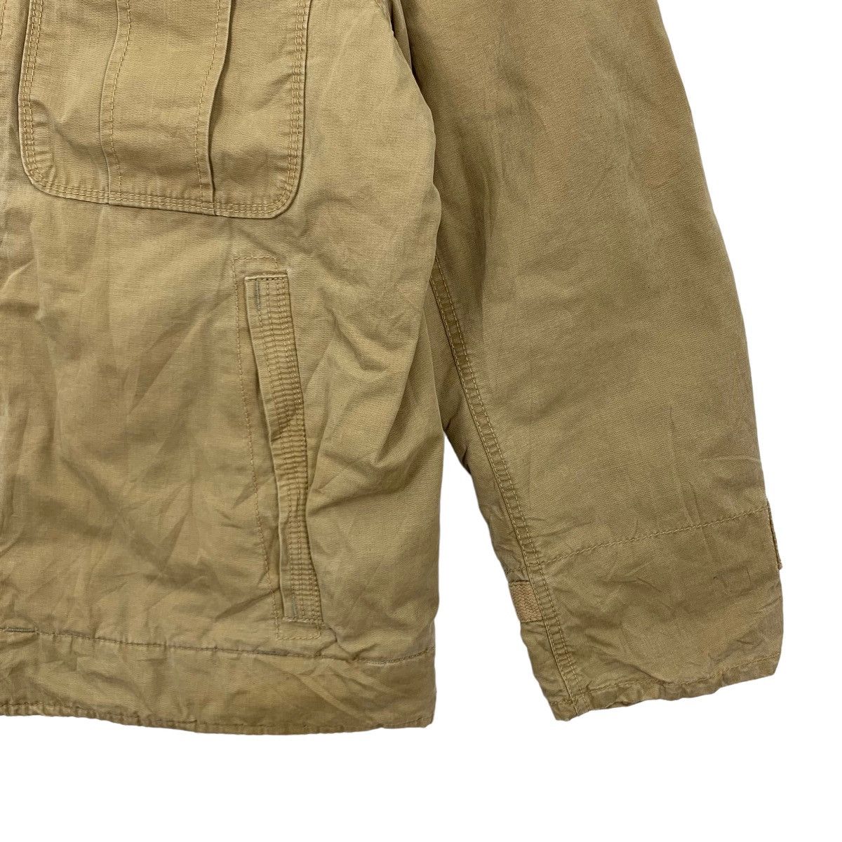 Gap × Vintage Vintage GAP brand Truckers Khaki Button Jacket Size US L / EU 52-54 / 3 - 4 Thumbnail