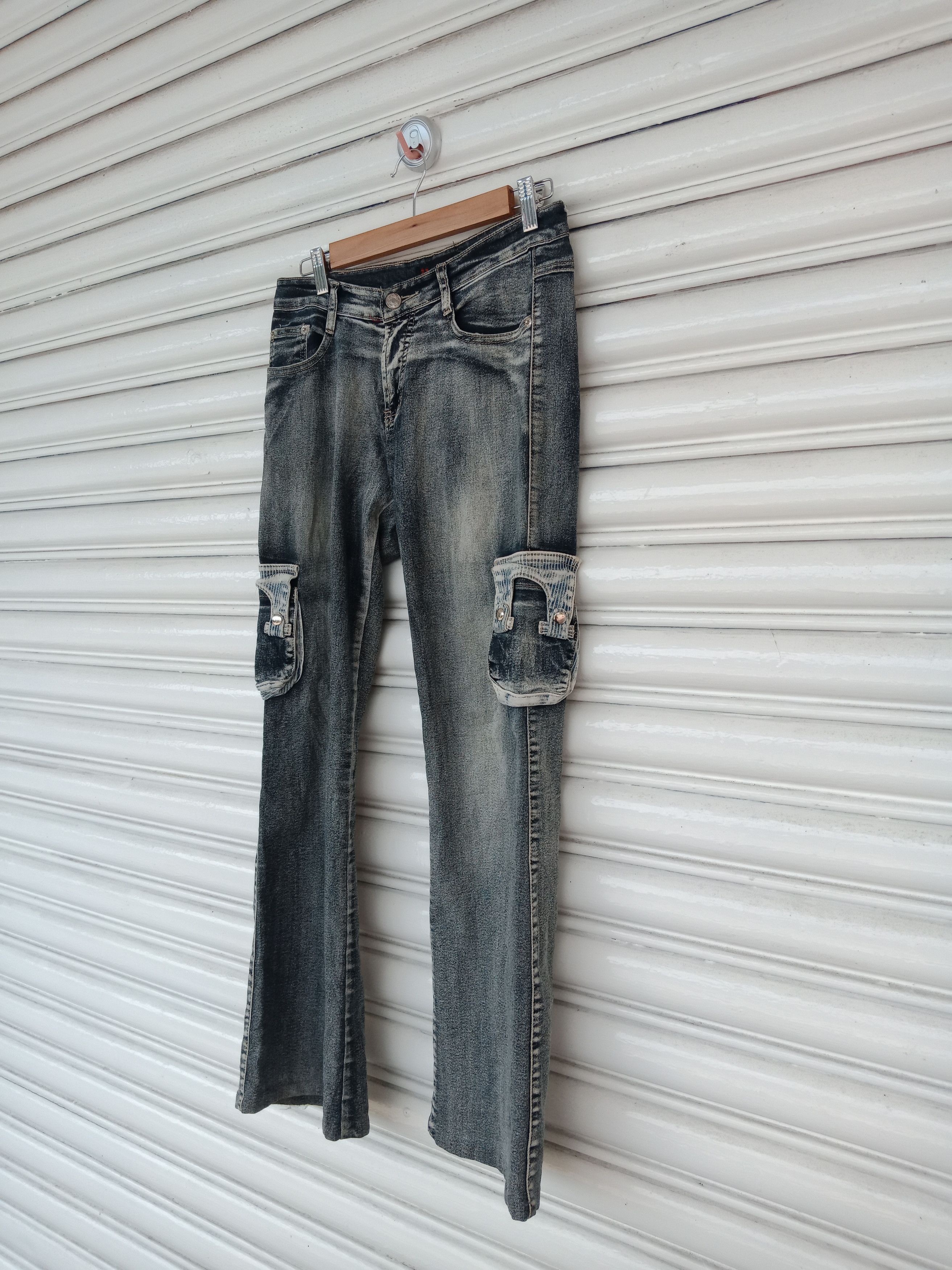 In The Attic Pantamime Hybrid Flare Washed Black Size US 30 / EU 46 - 3 Thumbnail