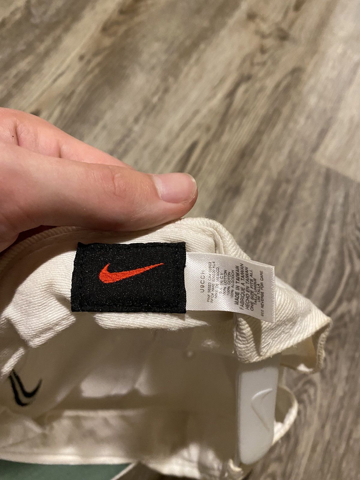Nike × Vintage Vintage 1990s Nike Swoosh Logo Cap Hat Size ONE SIZE - 5 Thumbnail