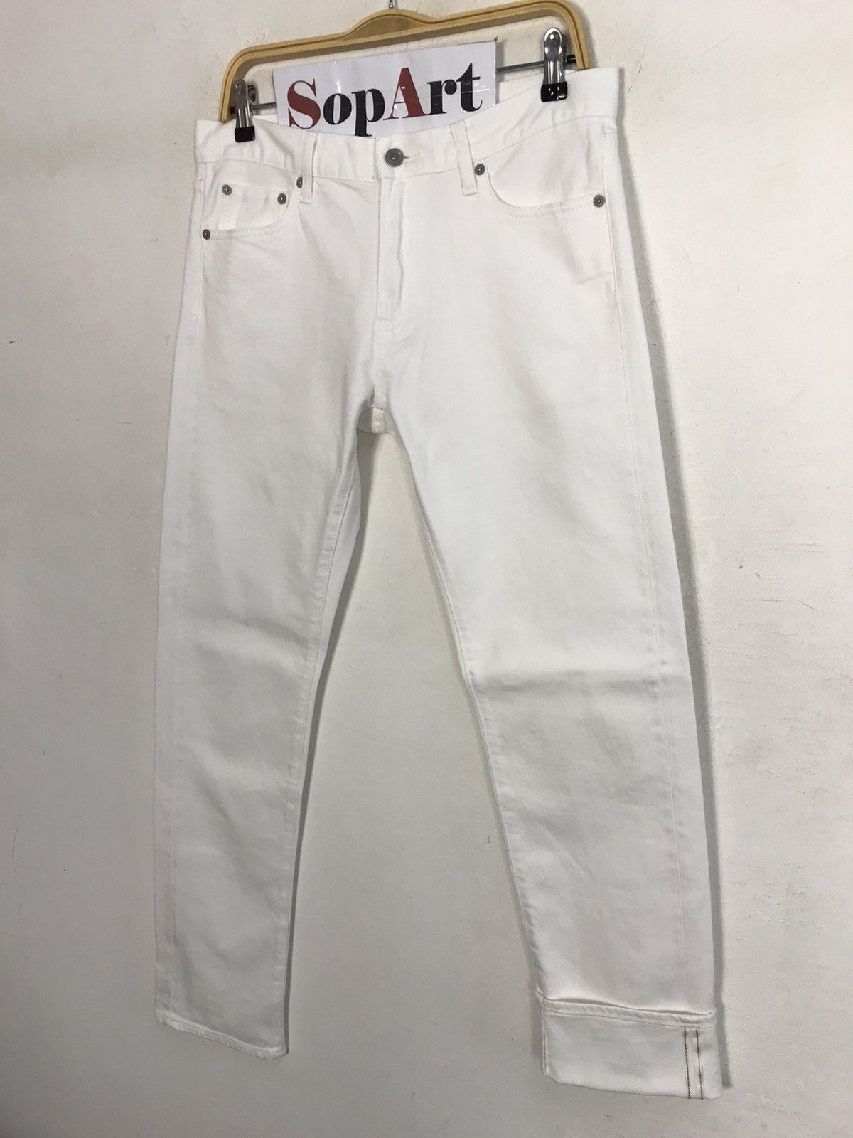 Japanese Brand × Uniqlo Uniqlo Jeans Colour White Selvedge Style Size US 34 / EU 50 - 4 Thumbnail