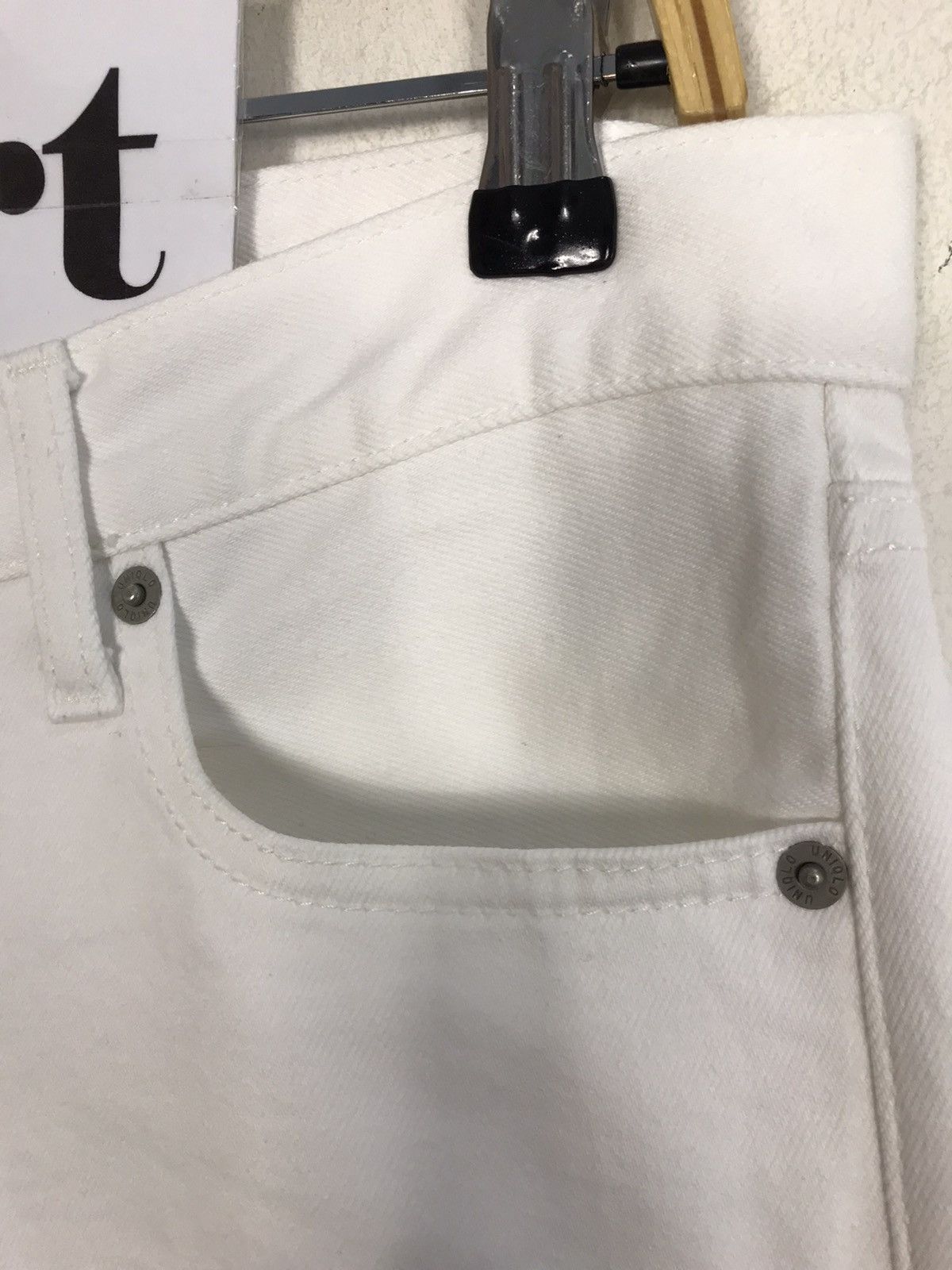 Japanese Brand × Uniqlo Uniqlo Jeans Colour White Selvedge Style Size US 34 / EU 50 - 6 Thumbnail