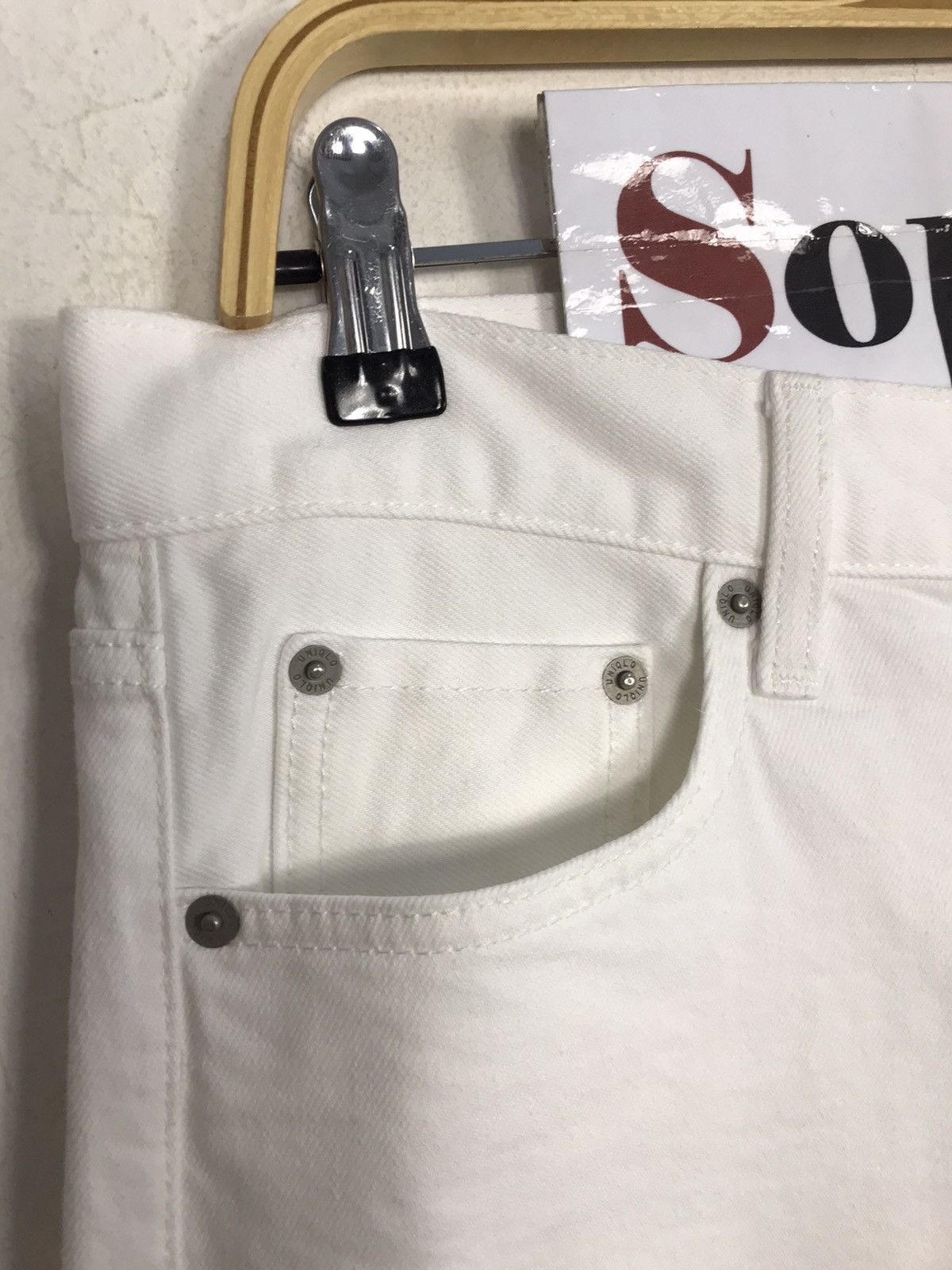 Japanese Brand × Uniqlo Uniqlo Jeans Colour White Selvedge Style Size US 34 / EU 50 - 8 Thumbnail