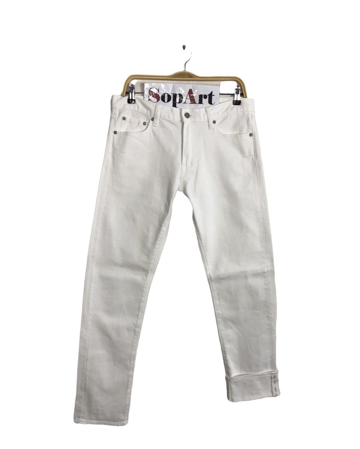 Japanese Brand × Uniqlo Uniqlo Jeans Colour White Selvedge Style Size US 34 / EU 50 - 1 Thumbnail
