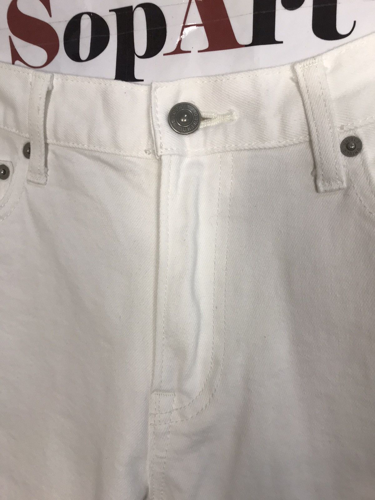 Japanese Brand × Uniqlo Uniqlo Jeans Colour White Selvedge Style Size US 34 / EU 50 - 7 Thumbnail