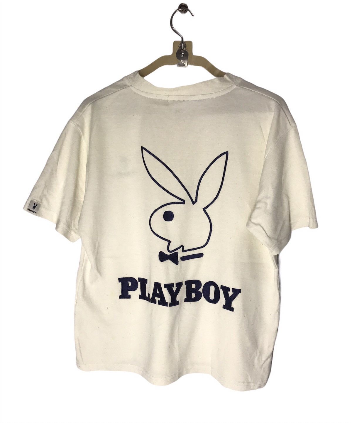Playboy Playboy embroidered big bunny logo tshirt Size US M / EU 48-50 / 2 - 2 Thumbnail