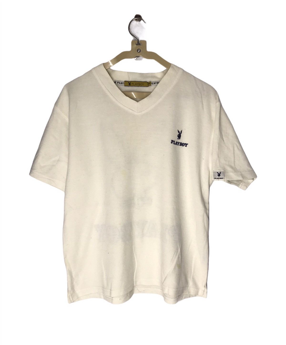 Playboy Playboy embroidered big bunny logo tshirt Size US M / EU 48-50 / 2 - 1 Thumbnail
