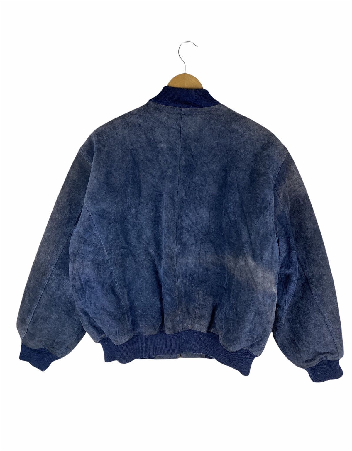 Vintage VINTAGE SUEDE LEATHER BOMBER JACKET Size US L / EU 52-54 / 3 - 2 Thumbnail