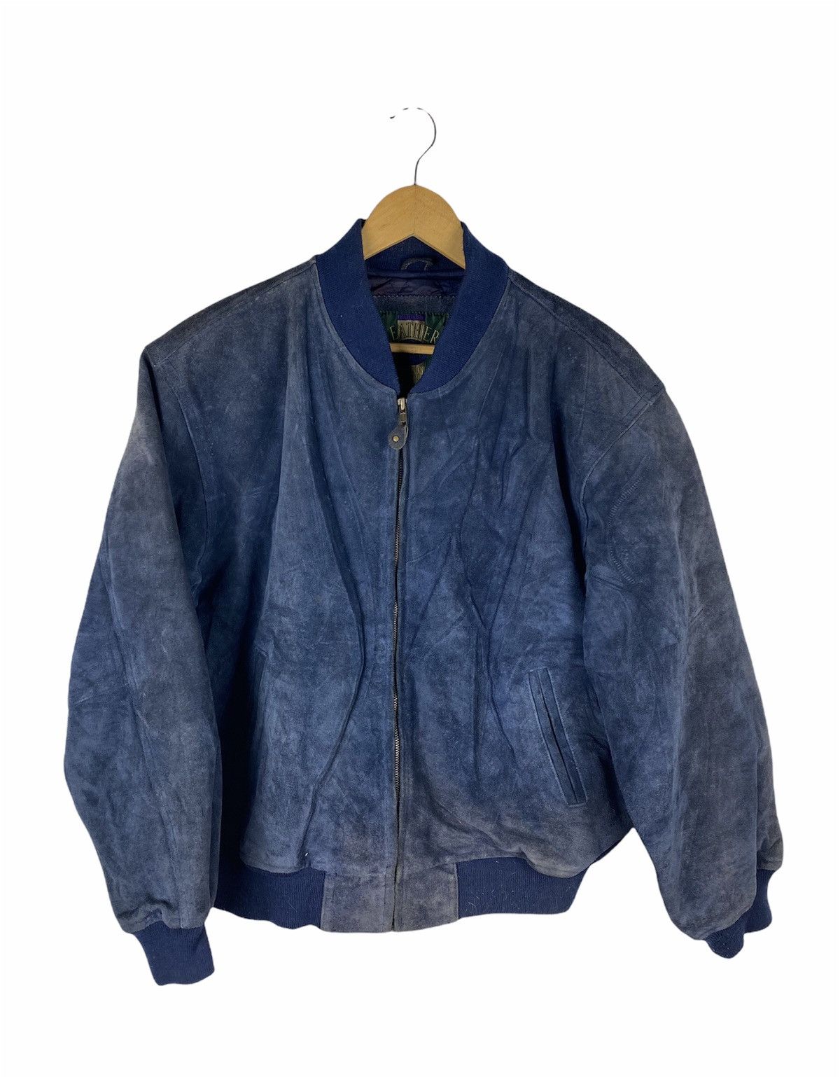 VINTAGE SUEDE LEATHER BOMBER JACKET
