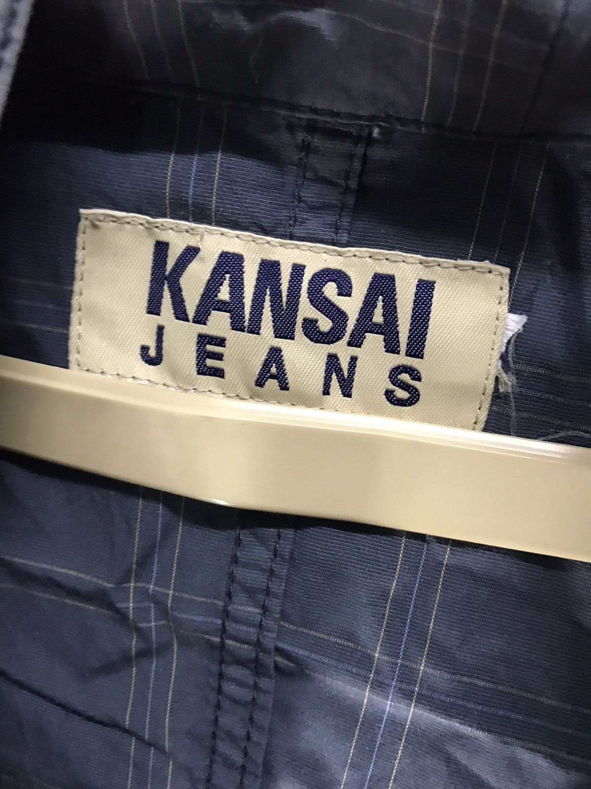 Japanese Brand × Kansai Yamamoto × Vintage Vintage kansai jeans hoodie zipper Size US XL / EU 56 / 4 - 3 Thumbnail