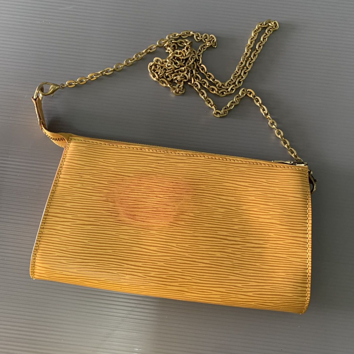 Louis Vuitton Louis Vuitton Pochette Epi Yellow Bag Size ONE SIZE - 5 Thumbnail