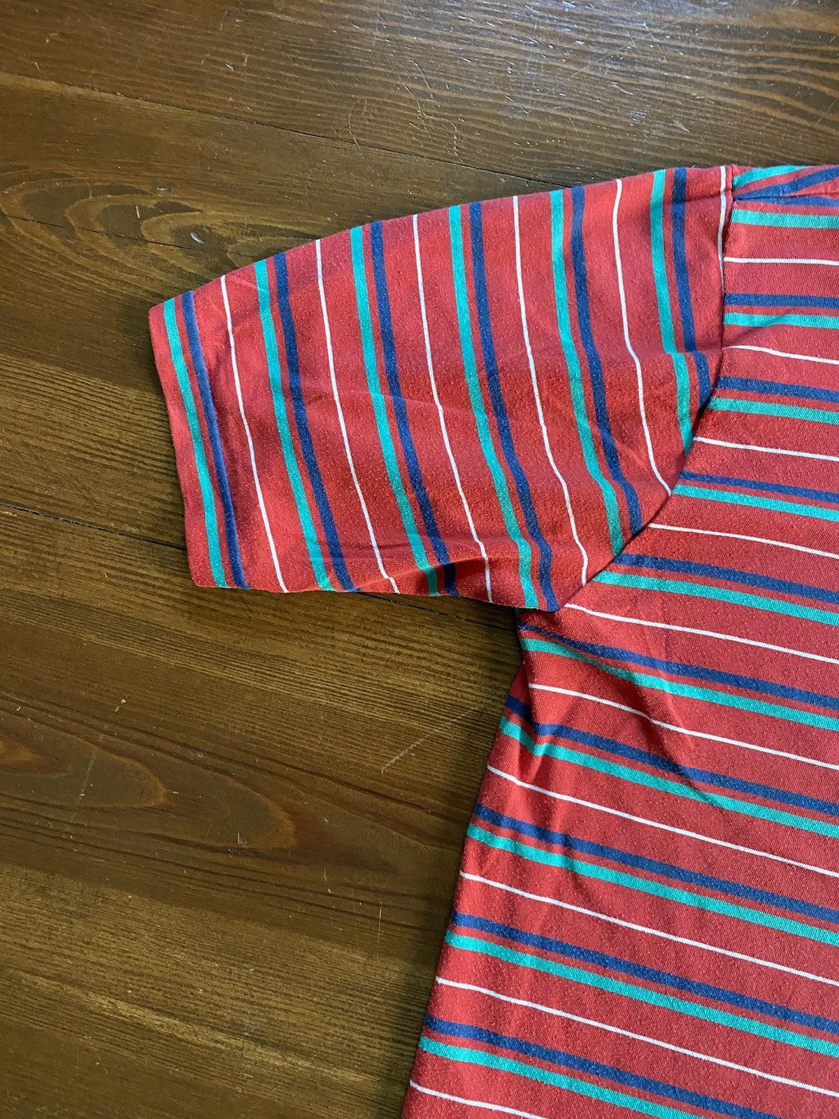 Vintage Vintage 80’s Manhattan Striped Pocket Polo Size US S / EU 44-46 / 1 - 4 Thumbnail