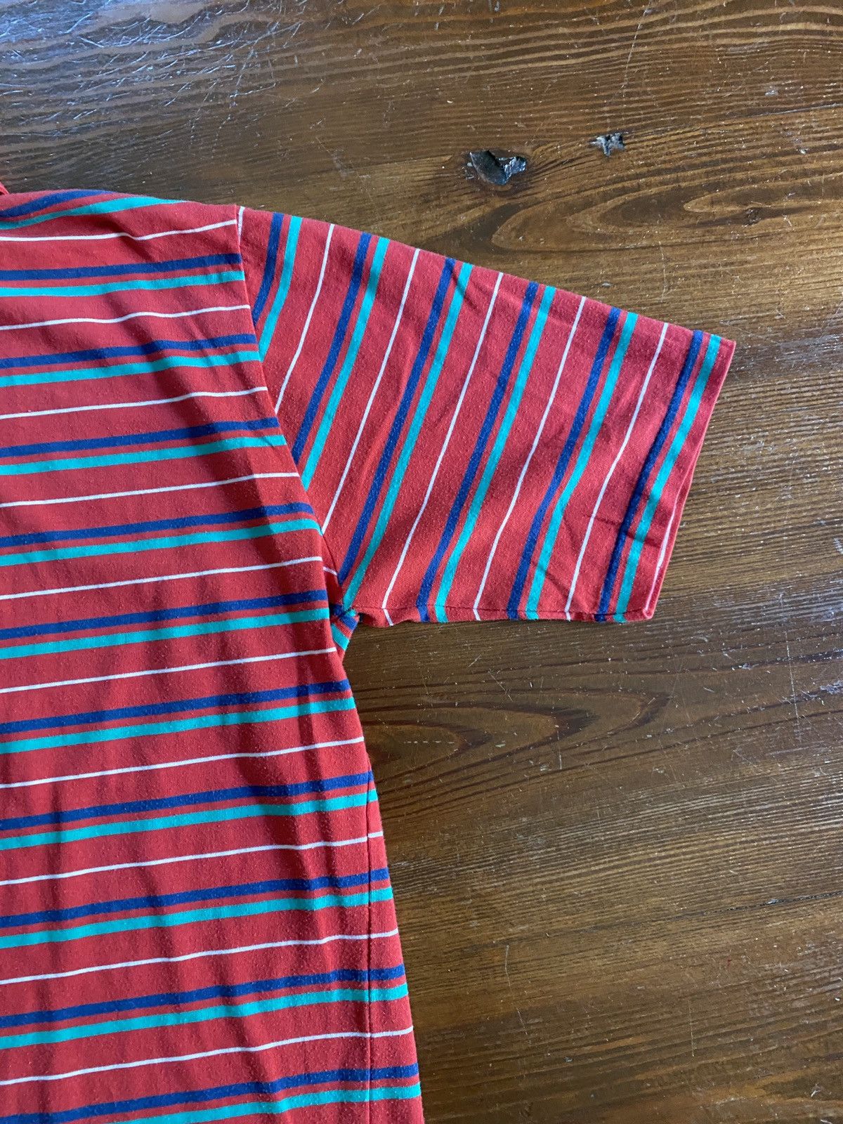 Vintage Vintage 80’s Manhattan Striped Pocket Polo Size US S / EU 44-46 / 1 - 9 Thumbnail