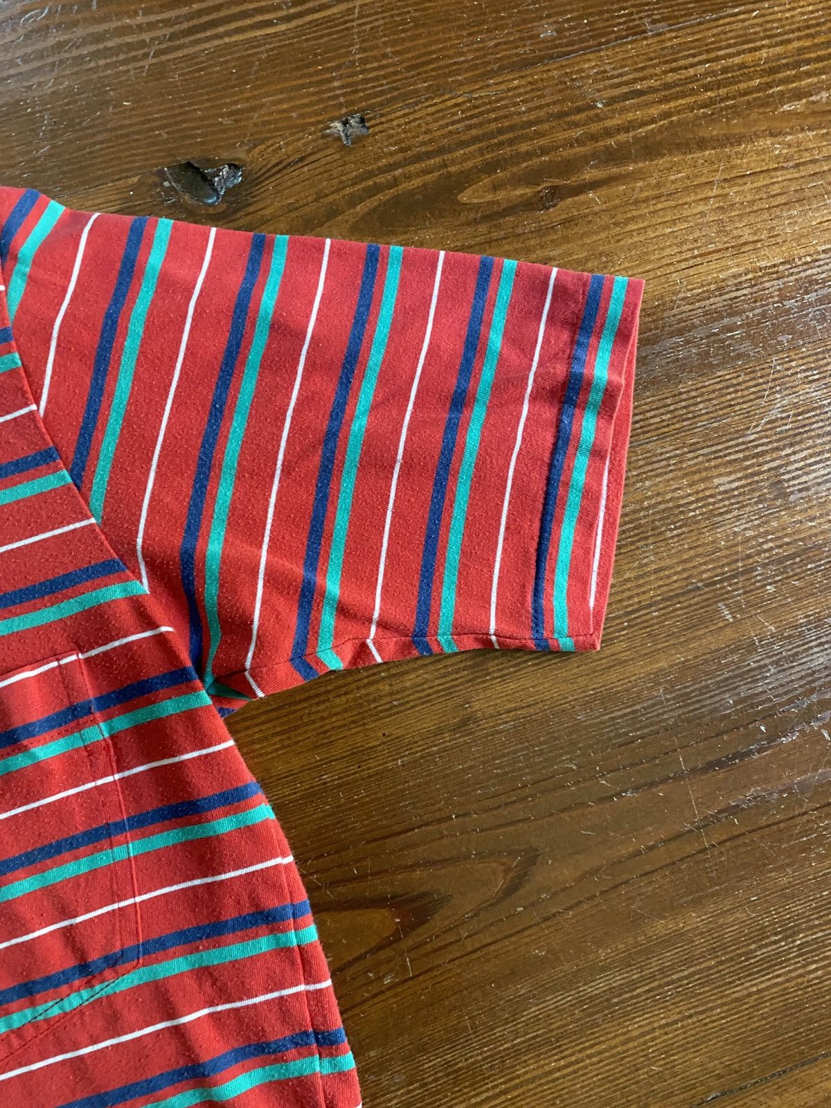 Vintage Vintage 80’s Manhattan Striped Pocket Polo Size US S / EU 44-46 / 1 - 3 Thumbnail