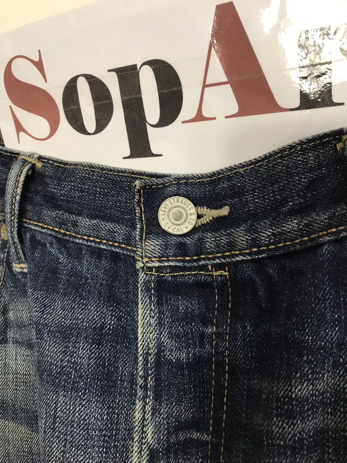 Levi's Vintage Clothing × Vintage Vintage Levi’s 501 Distressed Indigo Denim Jeans Size US 36 / EU 52 - 8 Thumbnail